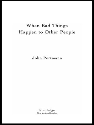 cover image of When Bad Things Happen to Other People